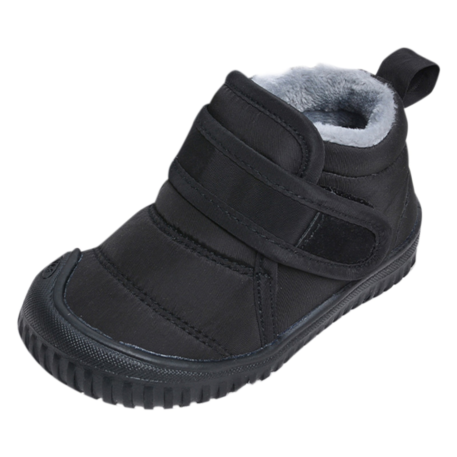 GEZHEN Toddler Rain Boots Winter Velvet Children'S Cloth Shoes Casual Warm Baby Cotton Boots Boys and Girls Toddler Snow Cold Weather Faux Hook Loop Thermal Lined Boots Kids Boots